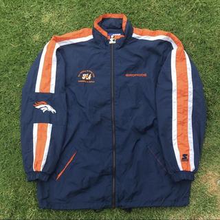 VINTAGE DENVER BRONCOS STARTER JACKET Super light, - Depop