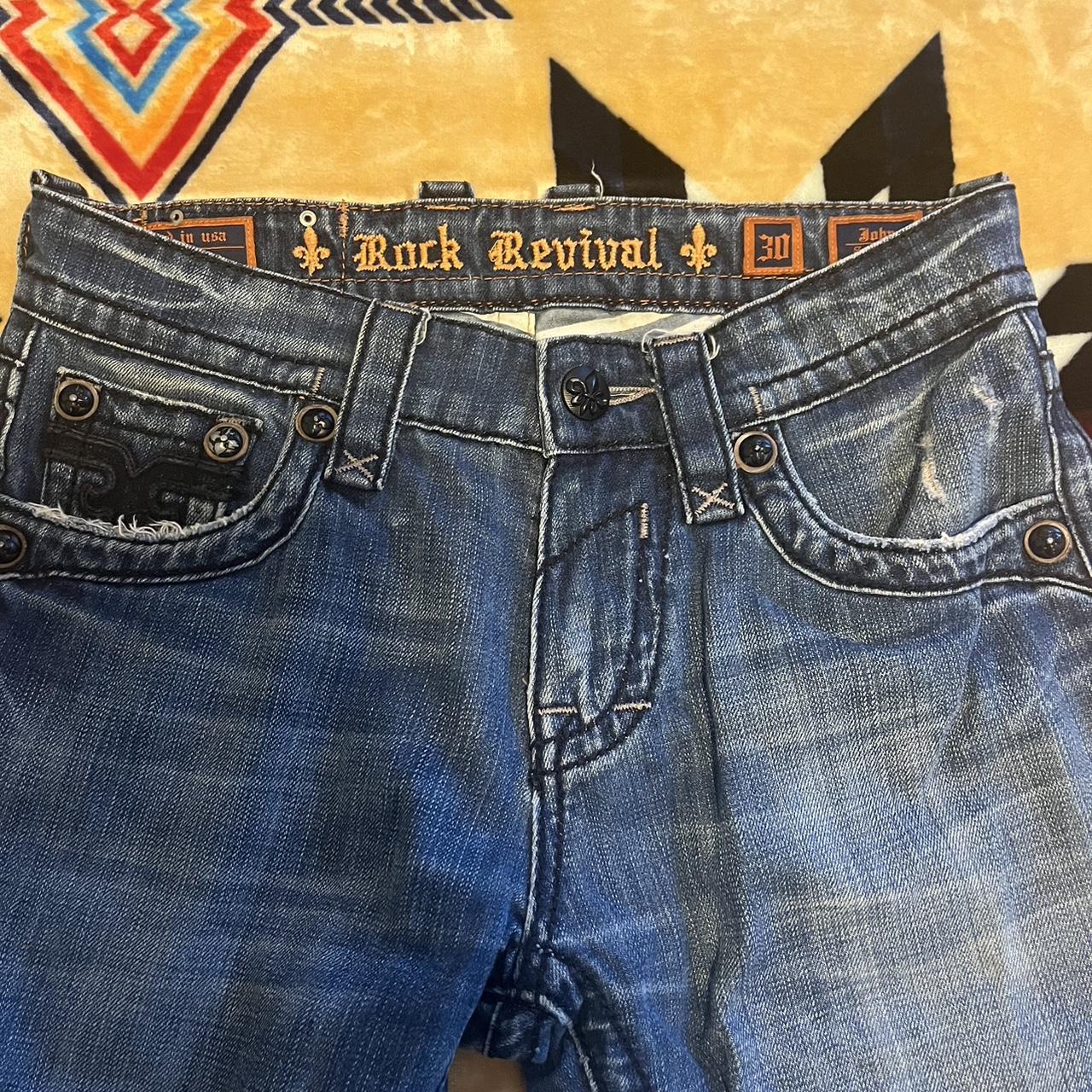 Men’s Rock Revival boot cut Jeans Size 30” L 32” A... - Depop