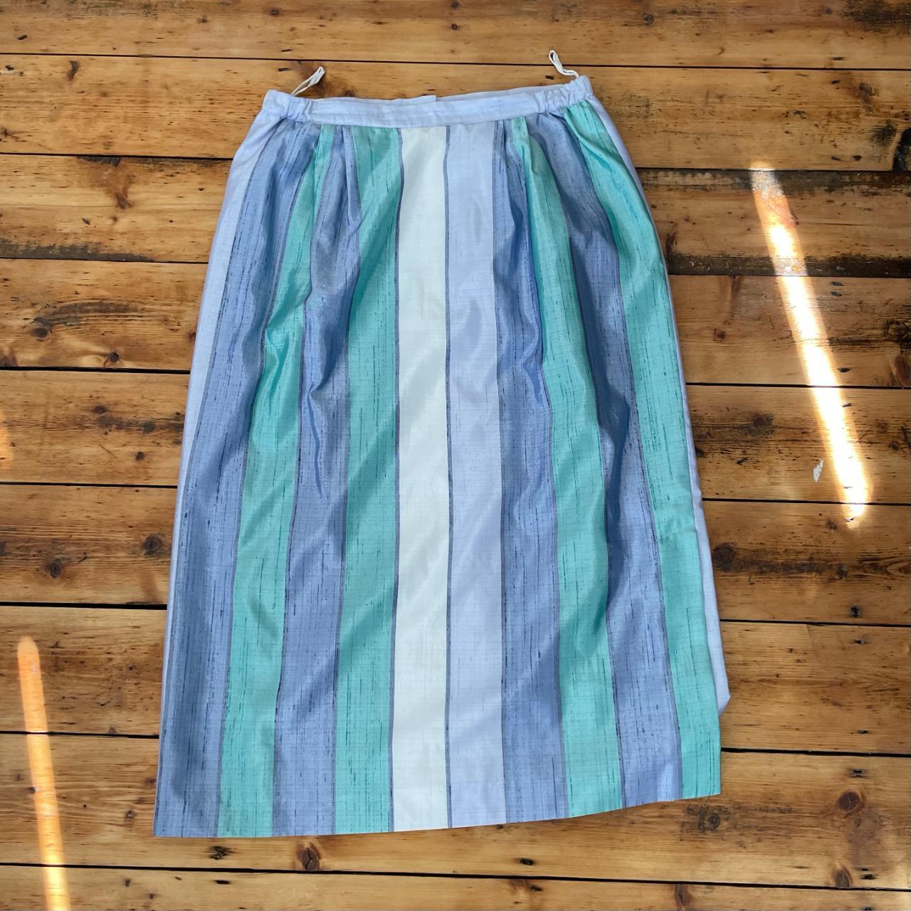 Women's Green and Blue Skirt | Depop