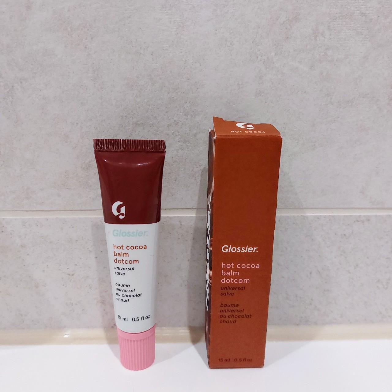 Glossier Hot Cocoa Lip Balm Dotcom Original Formula... - Depop