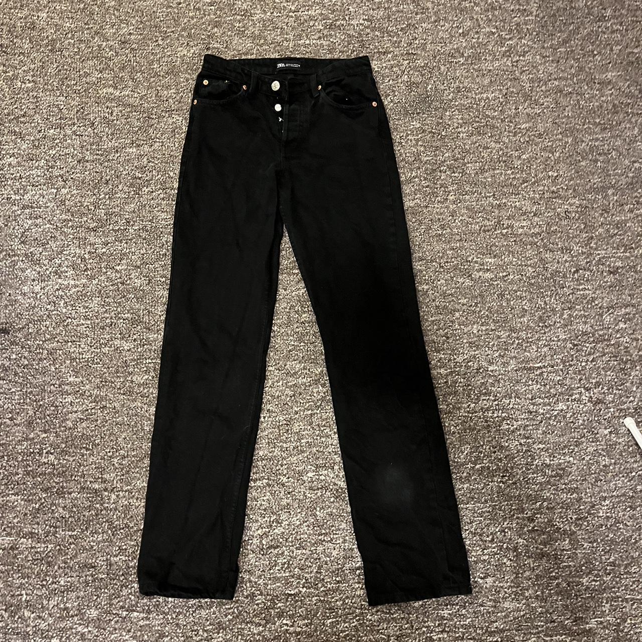 Zara Women's Black Jeans Depop