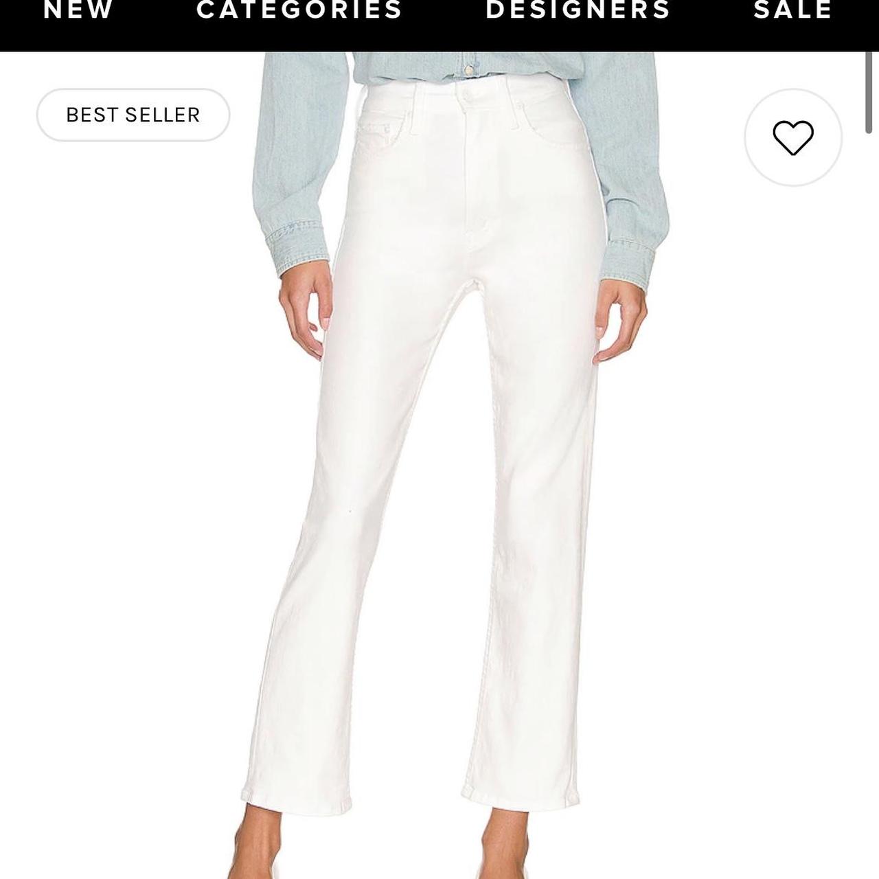 Mother white sale jeans sale