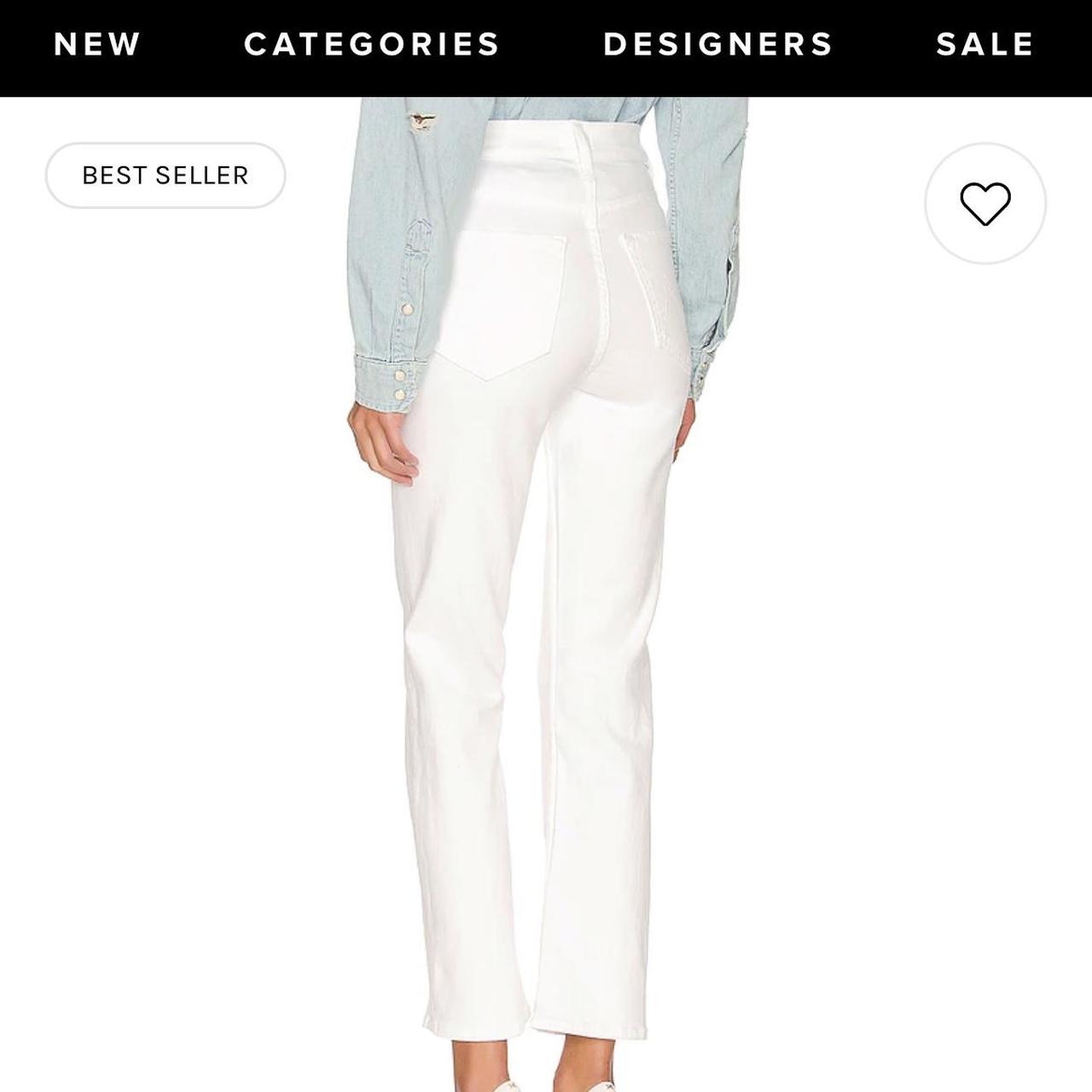 Mother white sale jeans sale