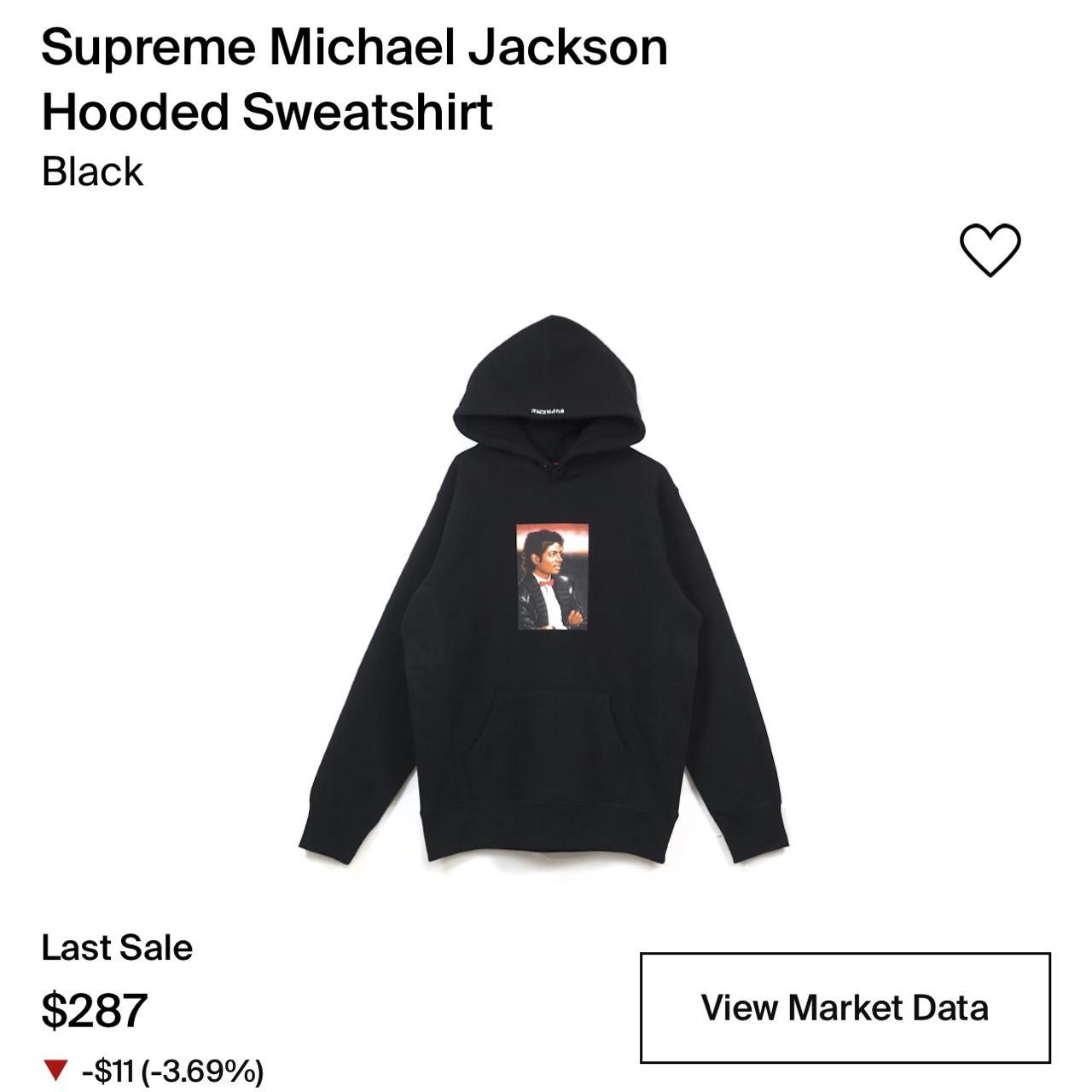 Supreme Michael Jackson Hoodie Size: S Barely Worn - Depop