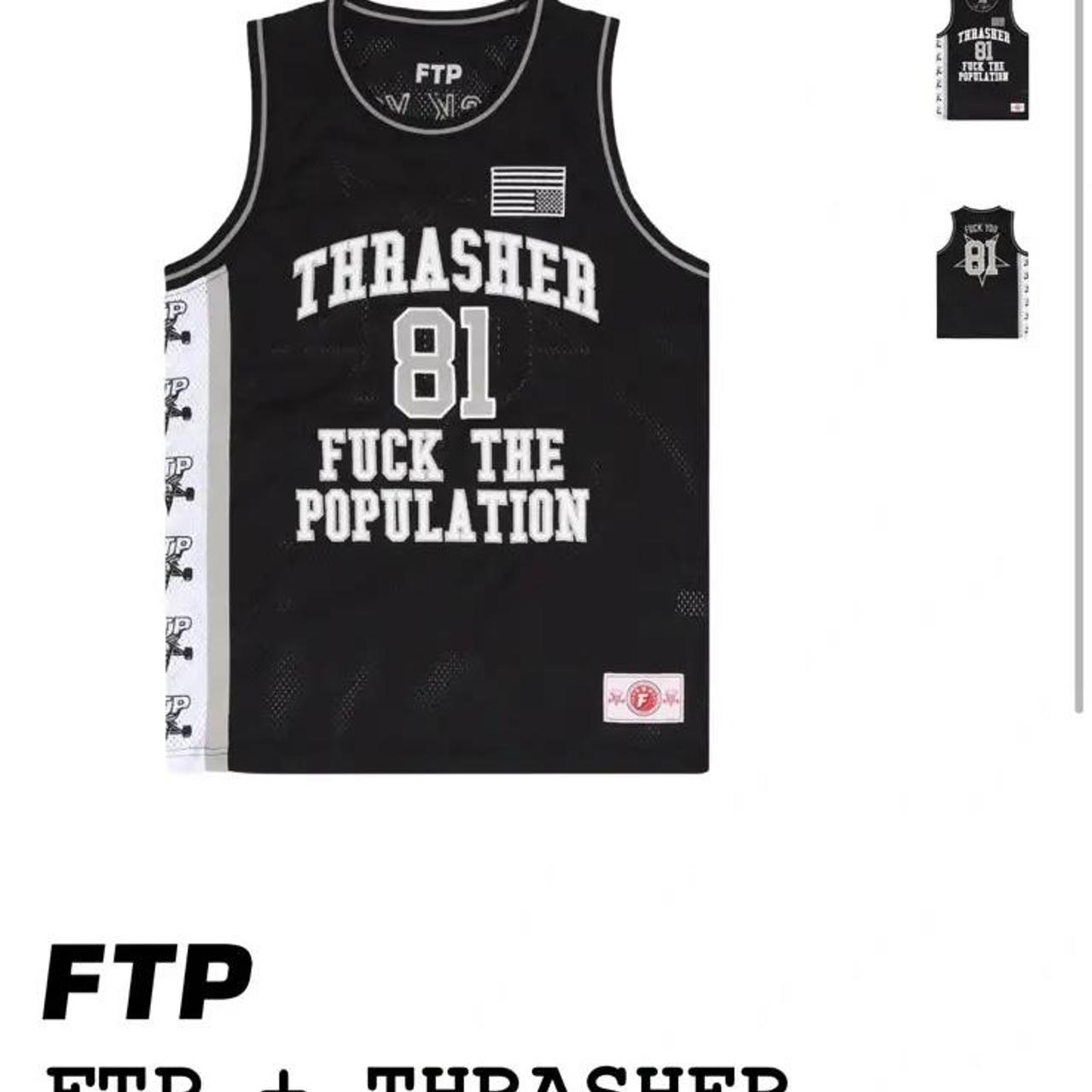 FTP x Thrasher New White shops Large