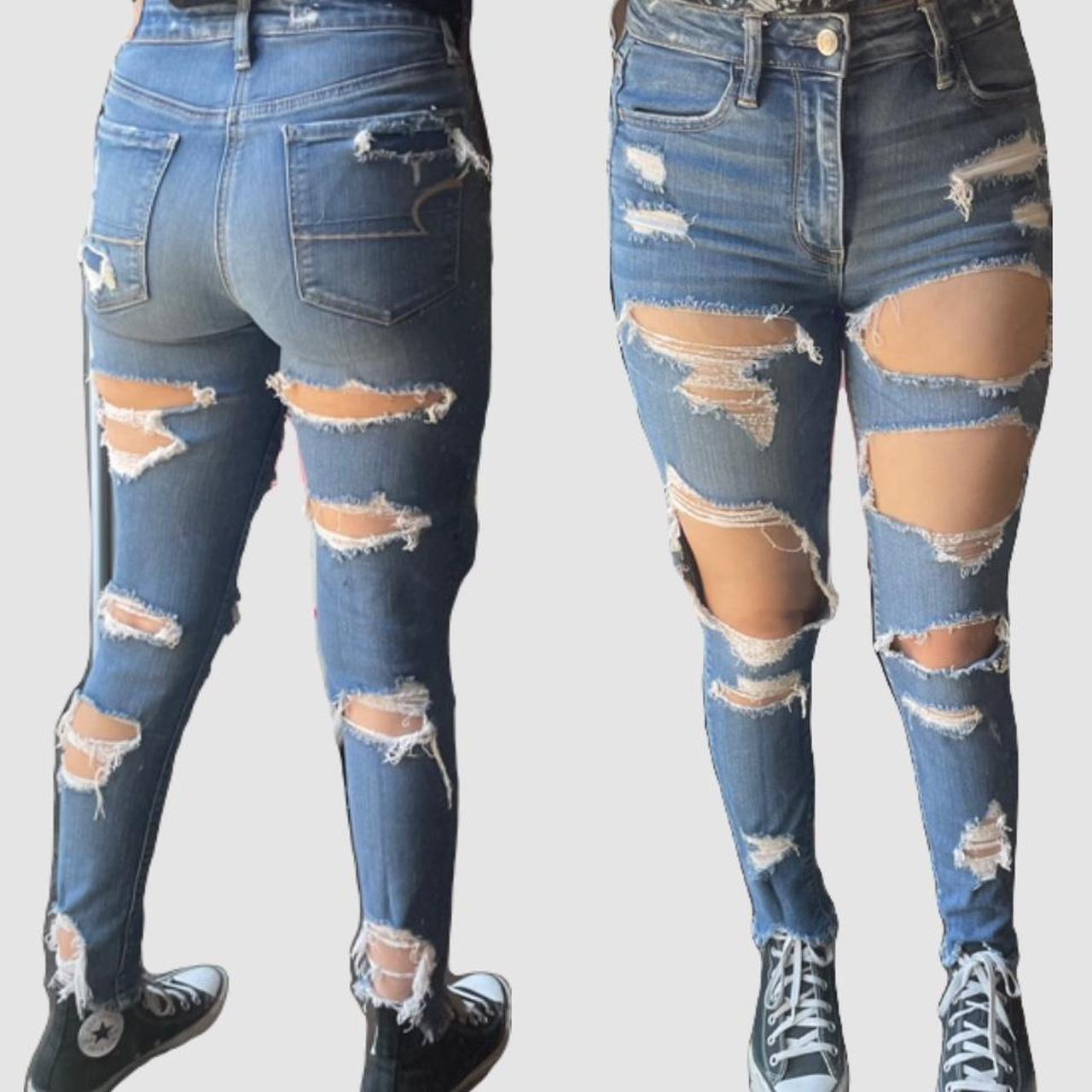 american eagle distressed skinny jeans 💙🦋, size- 2