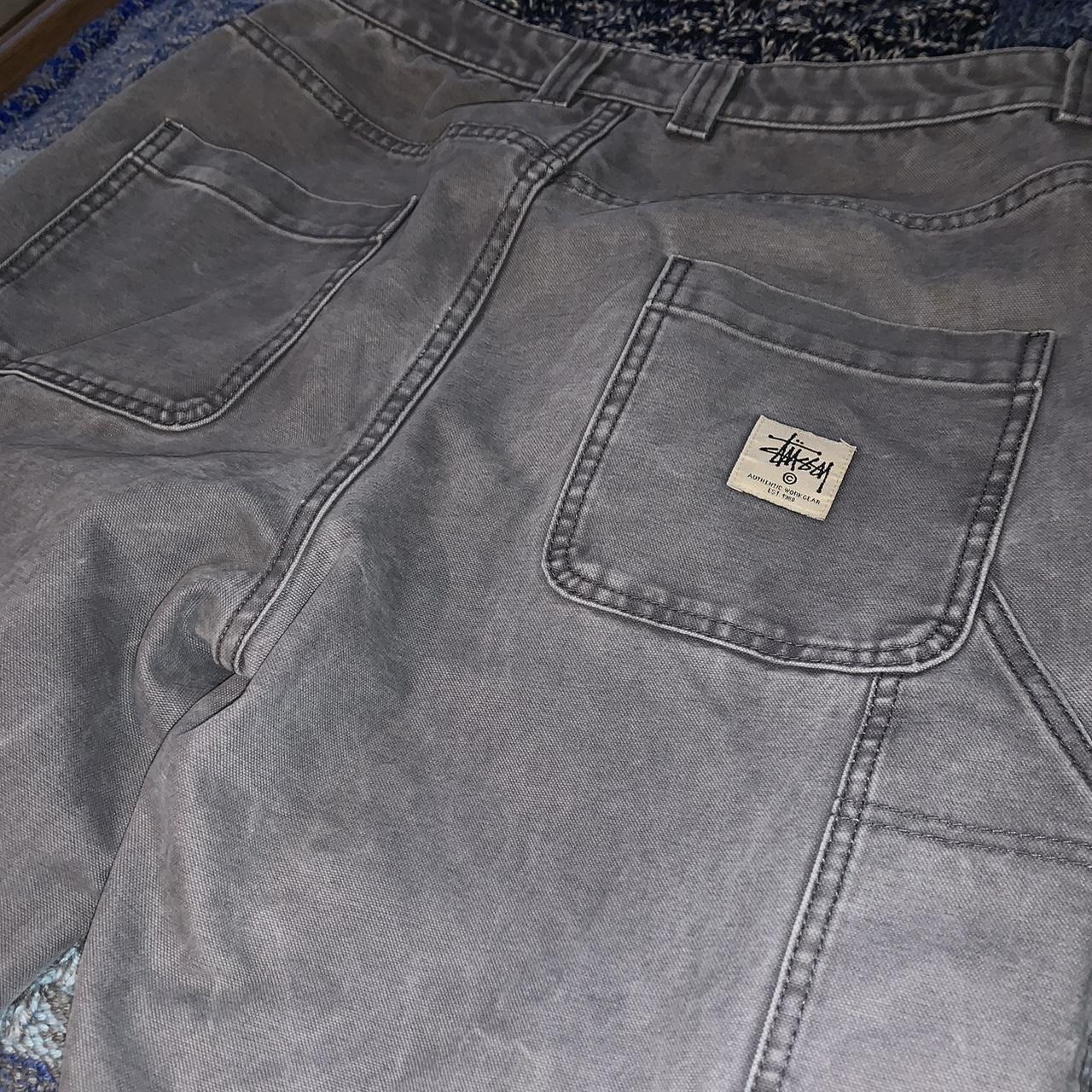 Stüssy Men's Grey Jeans | Depop