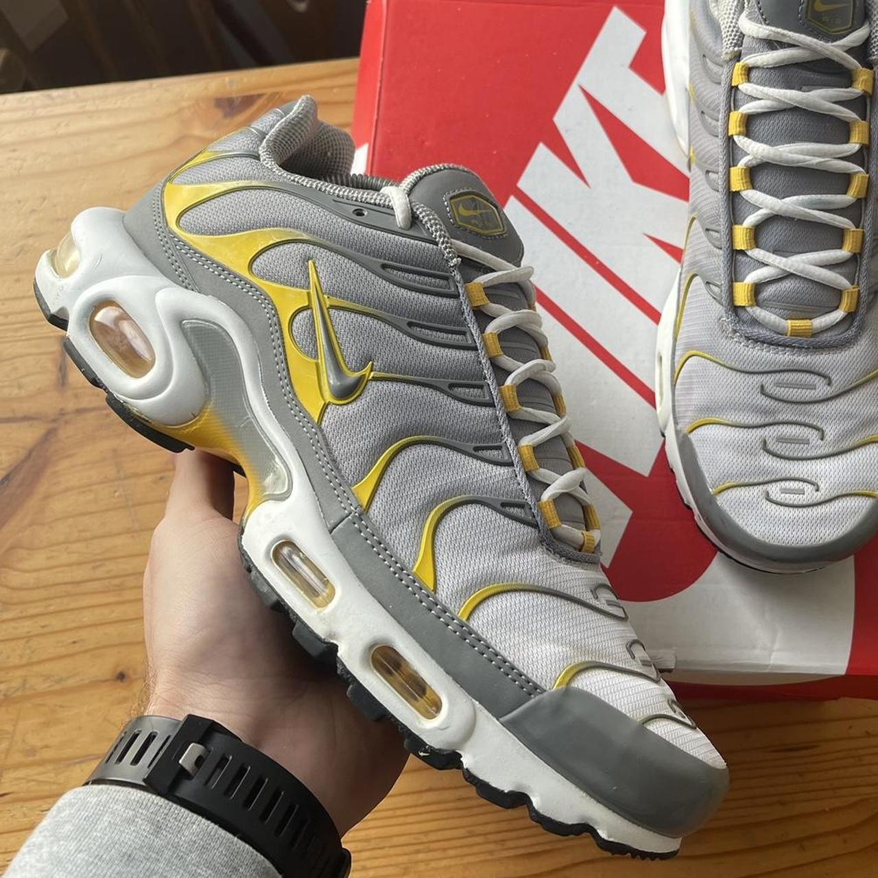 Nike TN Air Max Plus Particle Grey Yellow UK