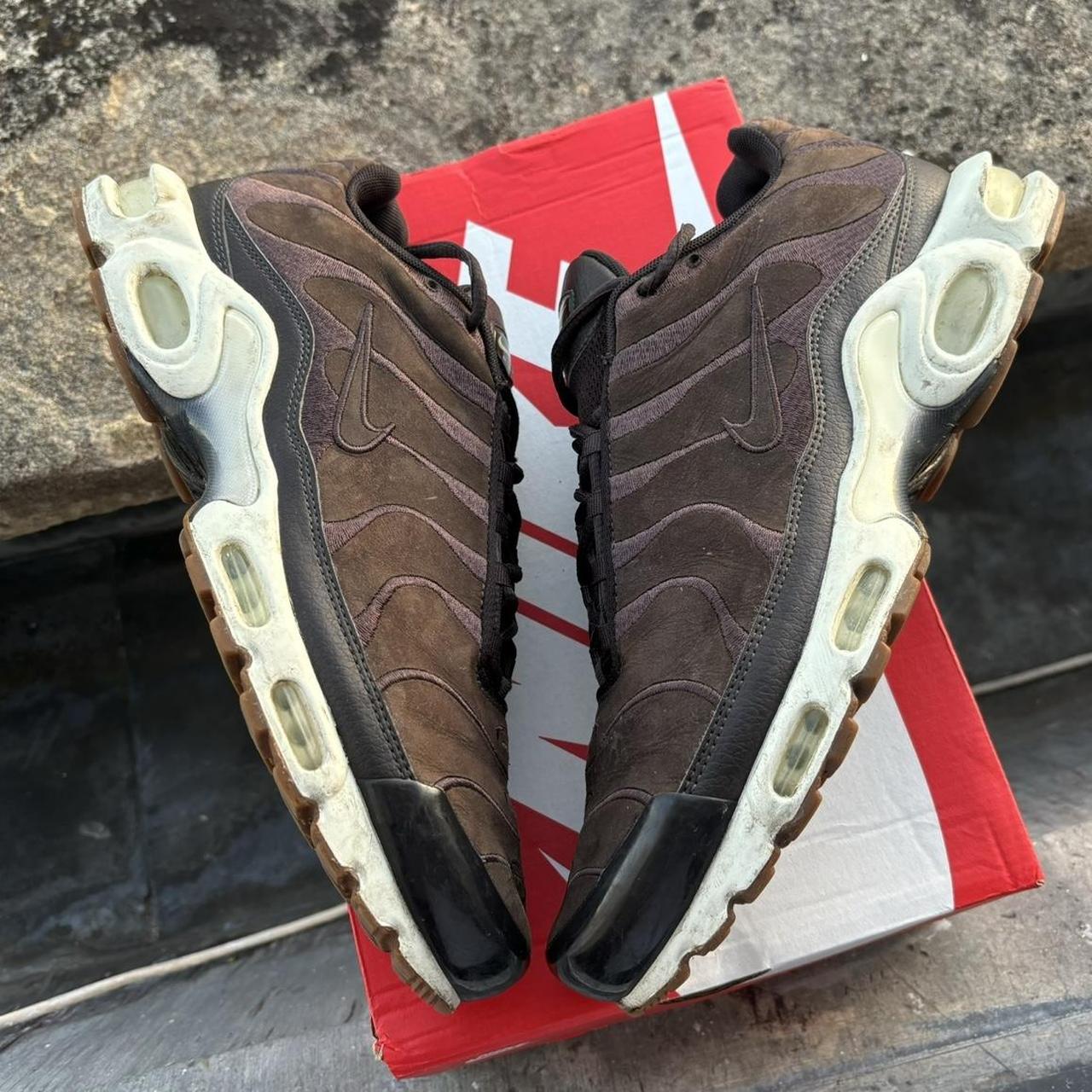 Nike TN Air Max Plus Brown Suede UK 11 #nike #tn Depop