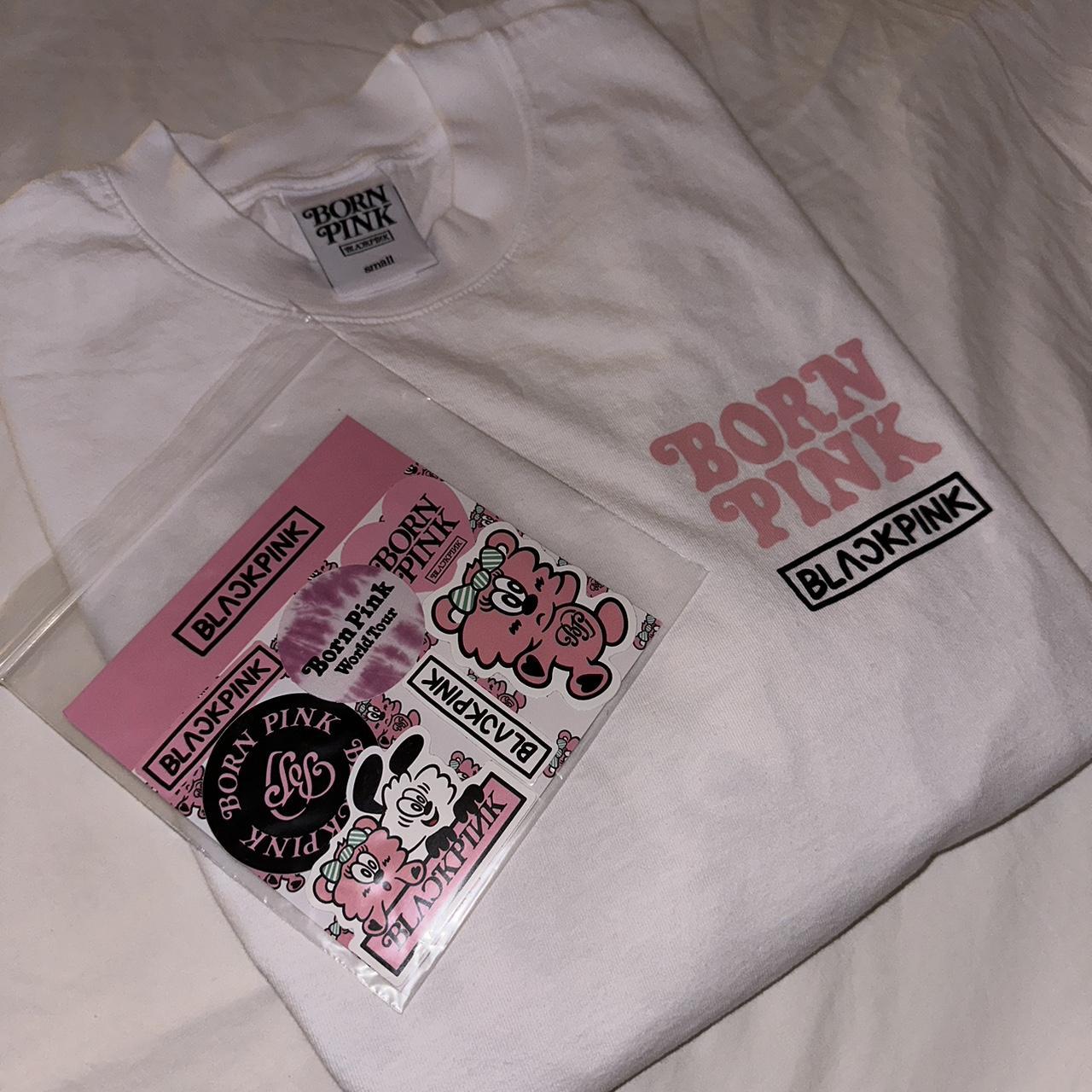 BLACKPINK x VERDY white t-shirt in size small... - Depop