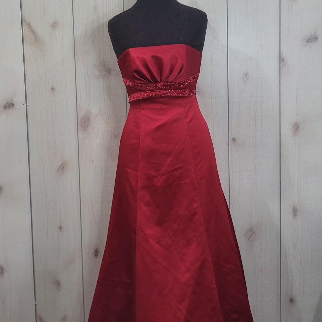 Davids bridal outlet red dress