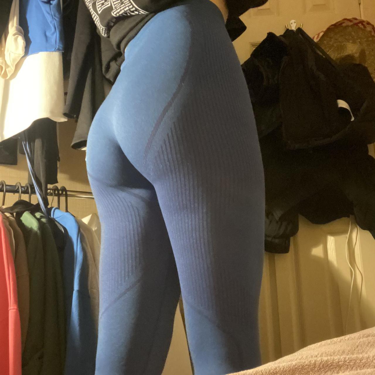 WRKOUT navy blue workout leggings SIZE SMALL never... Depop