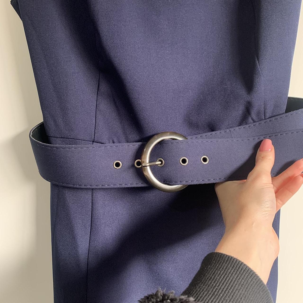 Temt Navy Dress + Belt 💙 only worn once or twice,... Depop