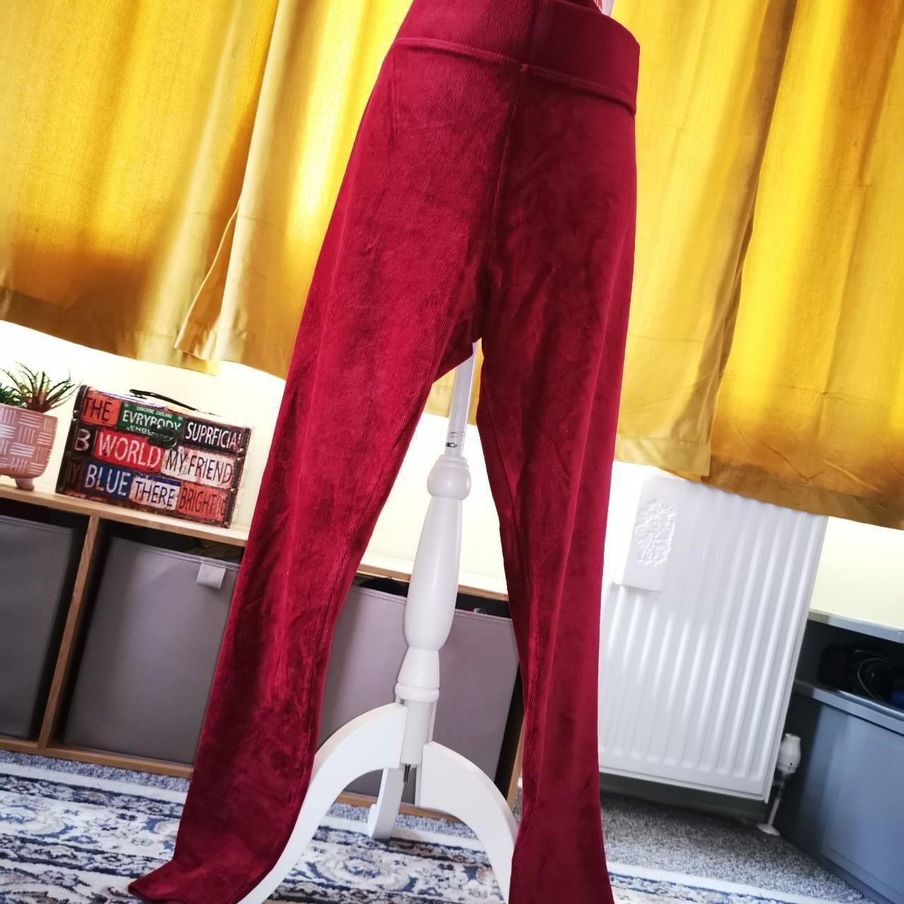 Vintage PANTS / LEGGINGS / CORDUROY EFFECT / FITTED... - Depop