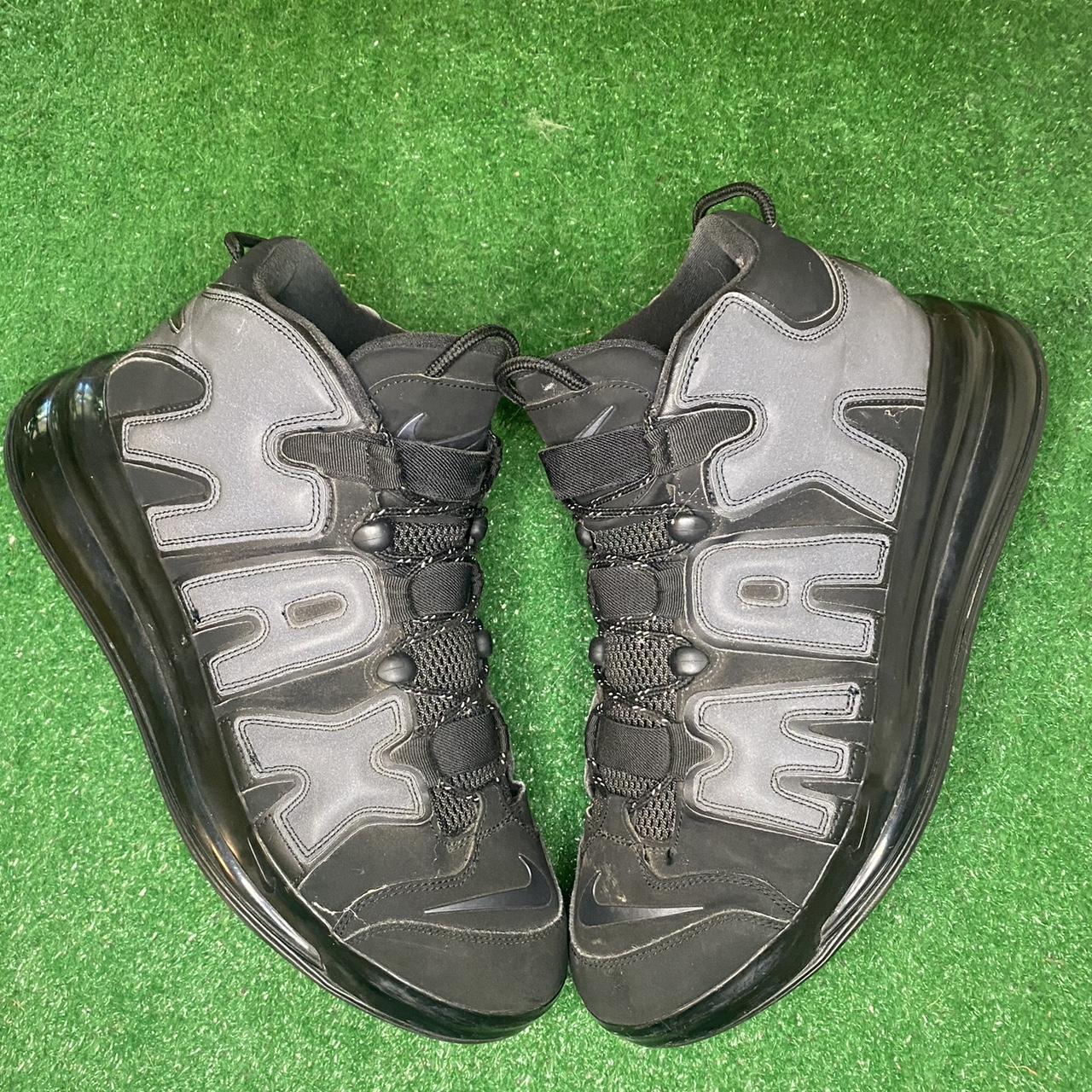 Nike Air More Uptempo 720 QS Triple Black size 14 in... - Depop