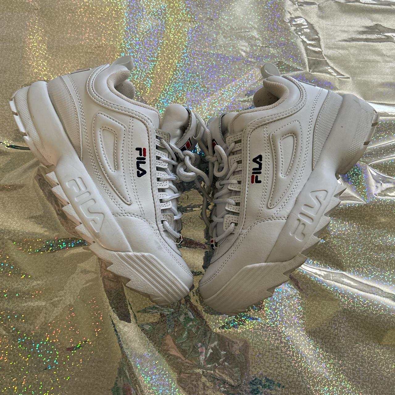 Fila Women's White Trainers | Depop