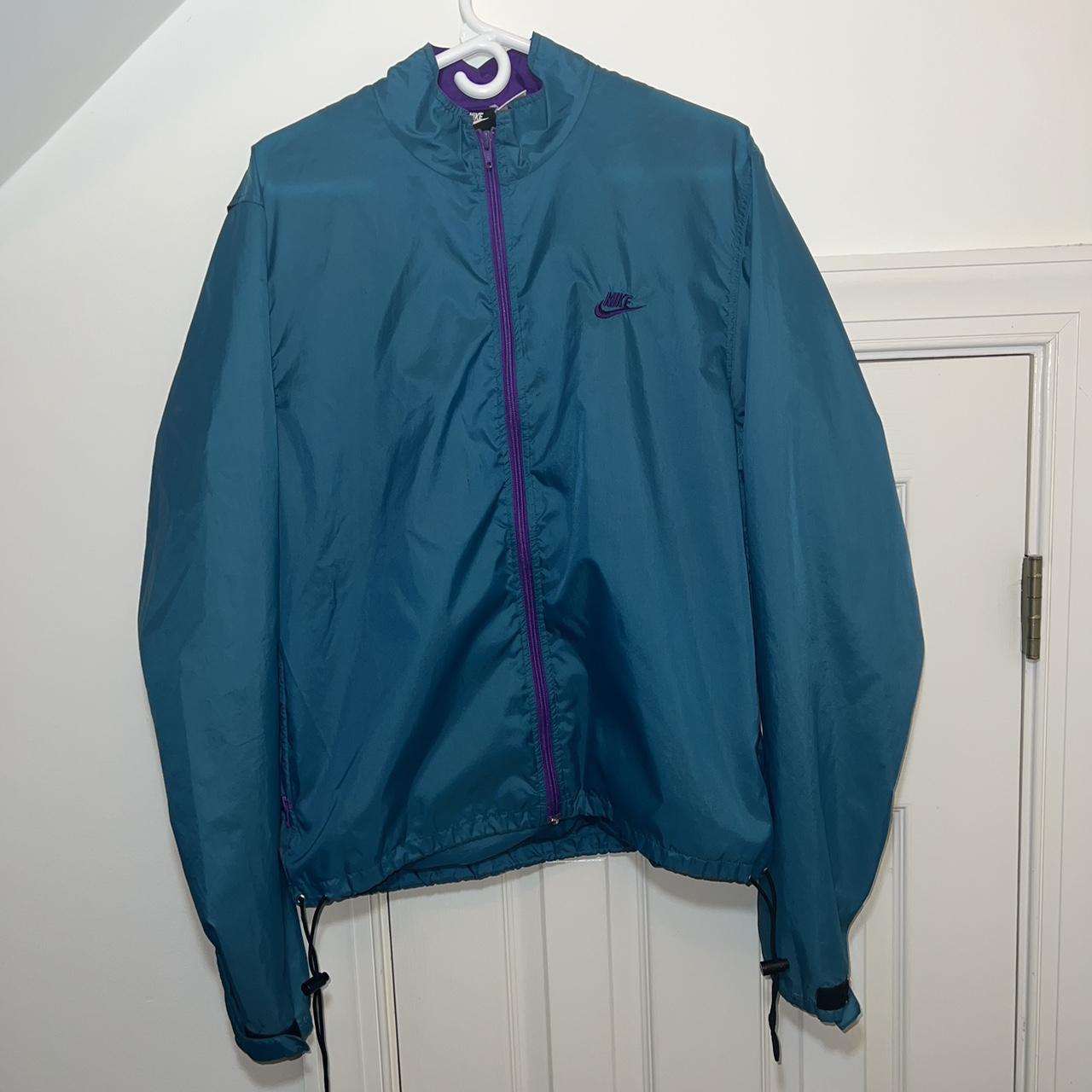 Turquoise nike clearance windbreaker