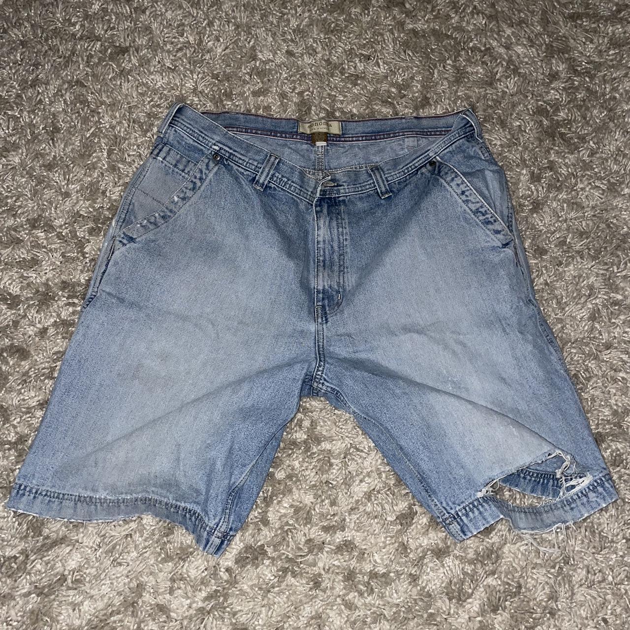 baggy denim carpenter vintage jorts. Great material... - Depop