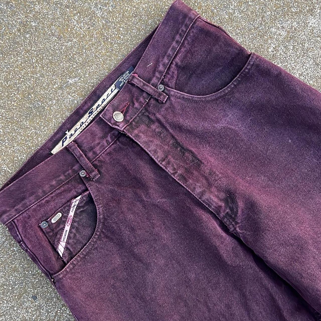 insane purple paco jeans baggy skate jeans size 32... Depop