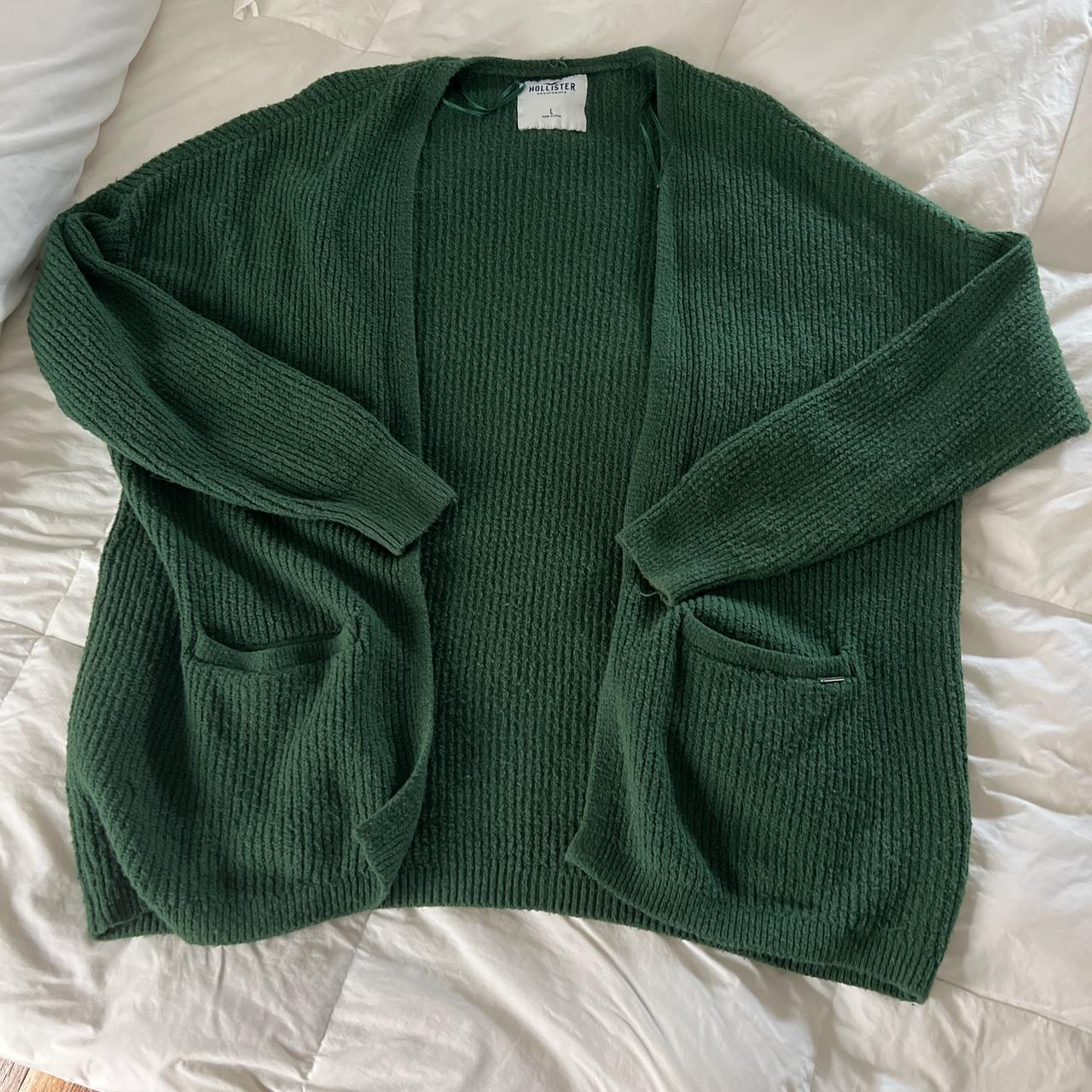 Hollister Co. Women's Green Cardigan | Depop