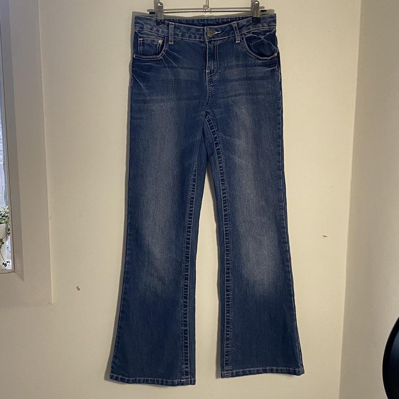 Vintage old school target girls flared jeans Shown... - Depop