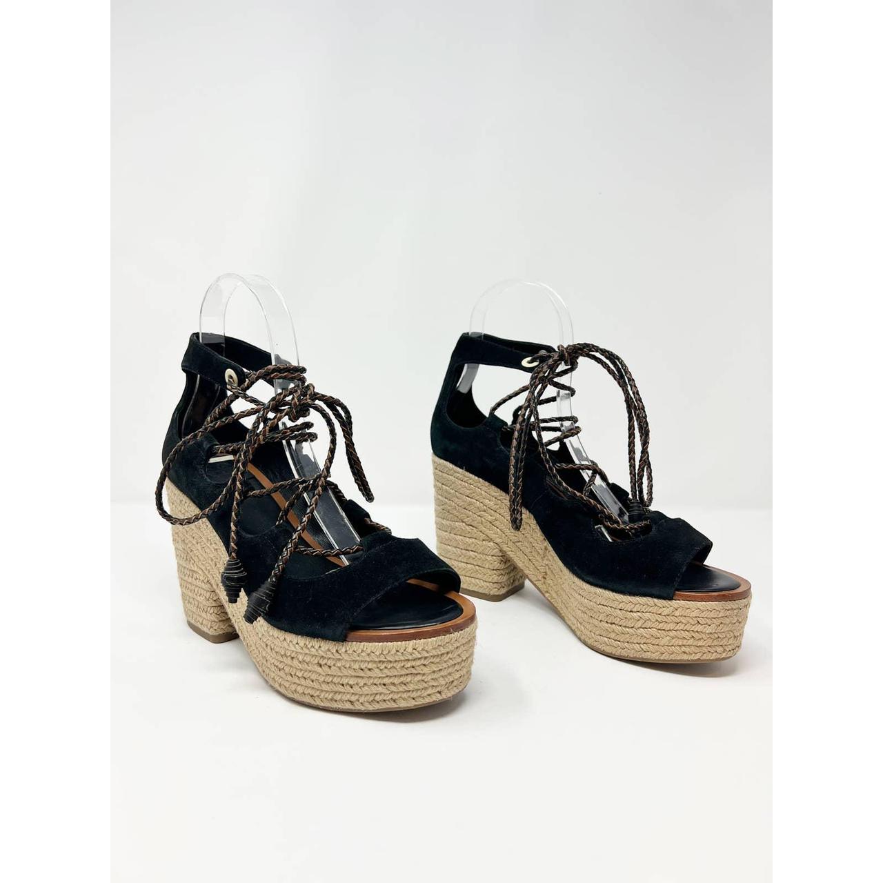 Tory burch lace fashion up espadrilles