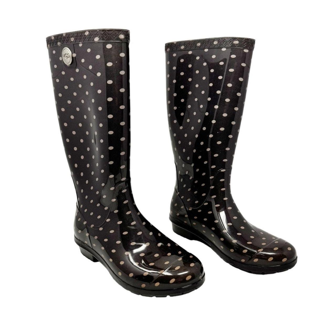 UGG Australia Polka Dot Plastic Knee High Rain Boots