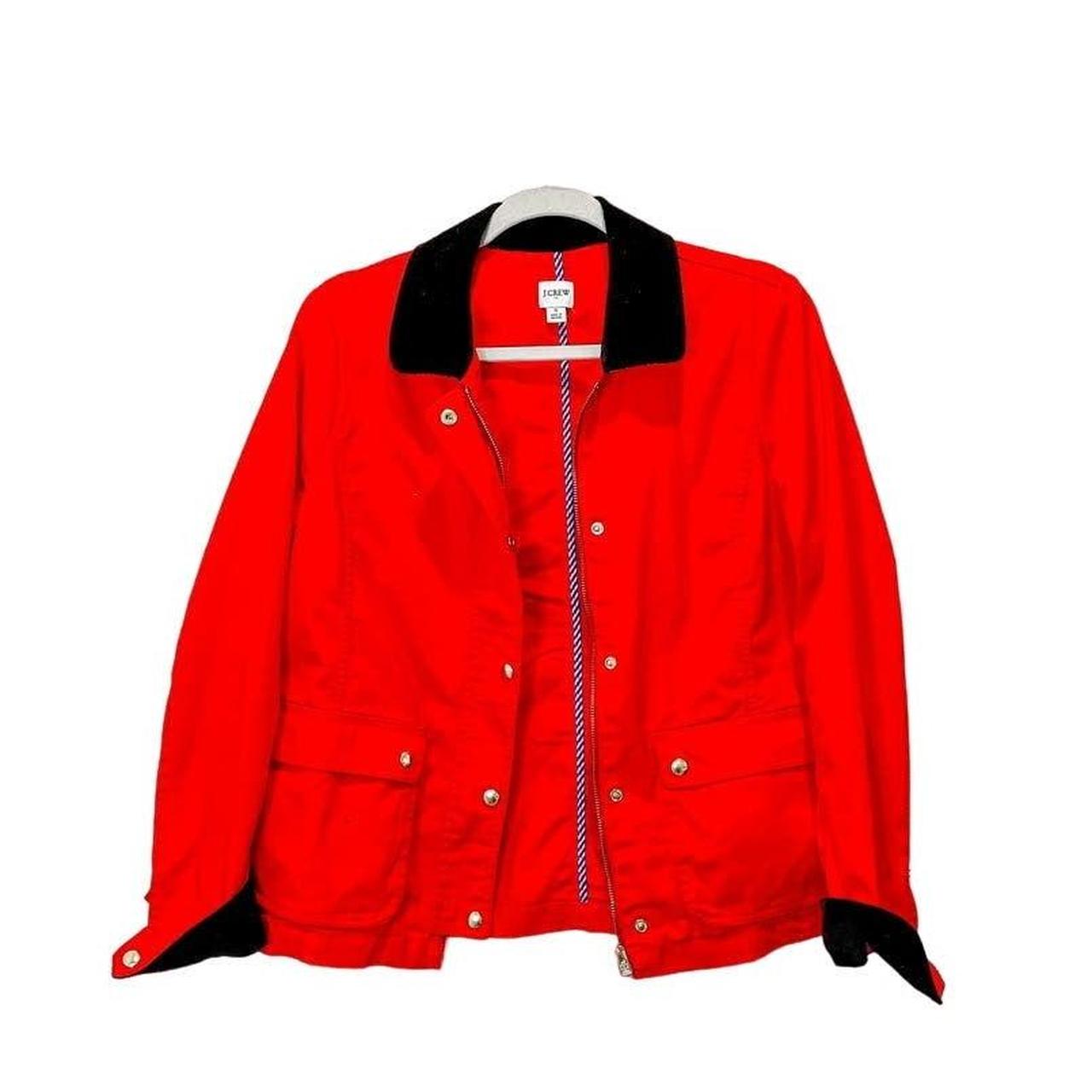 J. Crew Factory Orchid Utility Chore Lightweight Jacket shops Vibrant Red Small