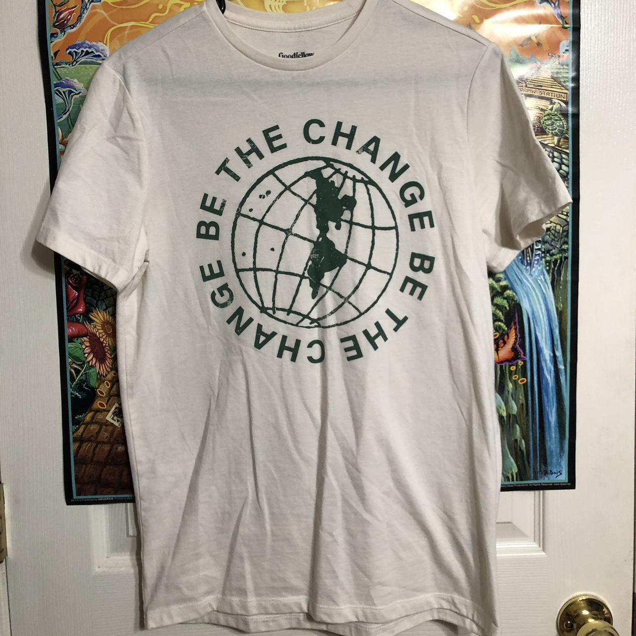 Goodfellow & Co. Men's Cream Tshirt Depop