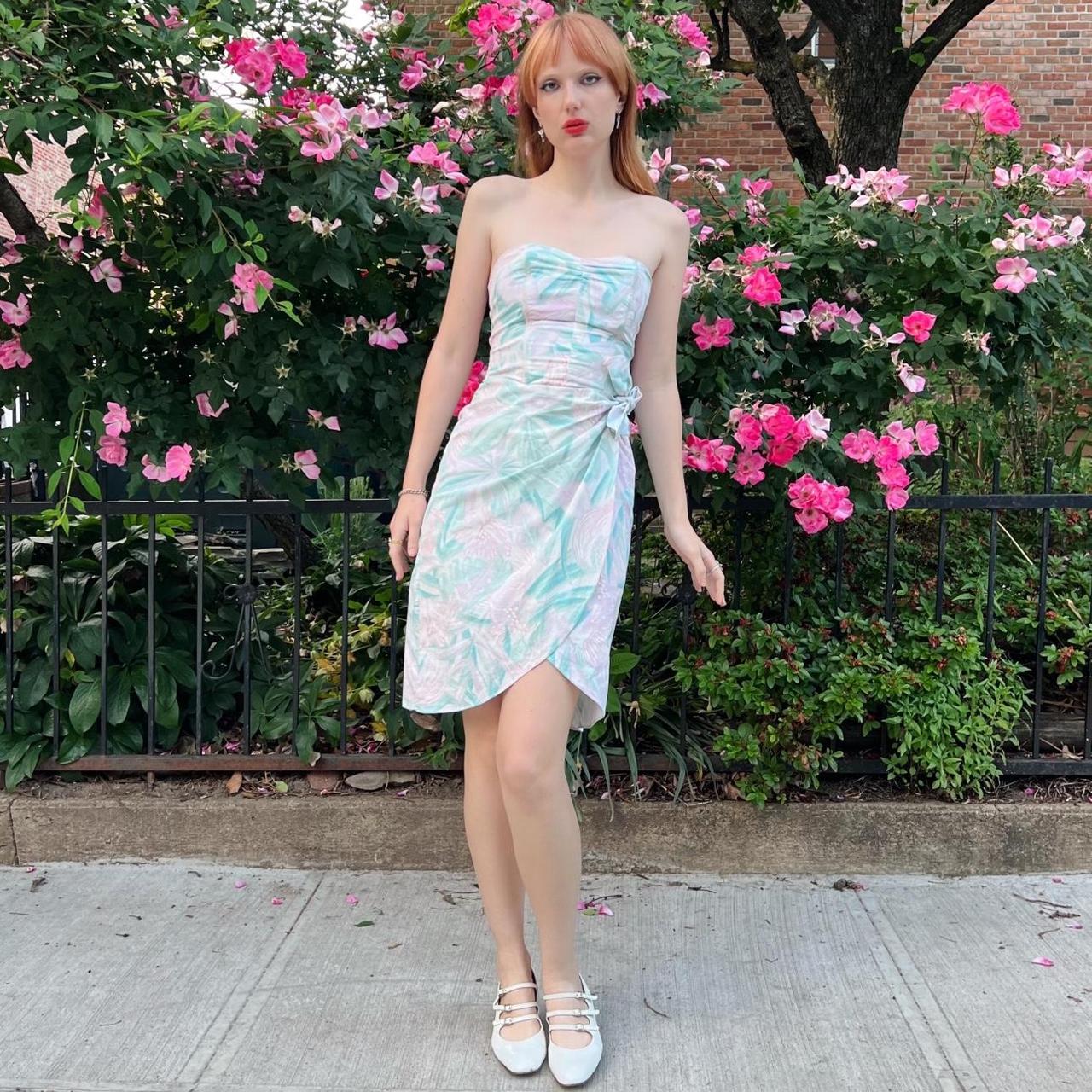 Pastel Strapless Dress