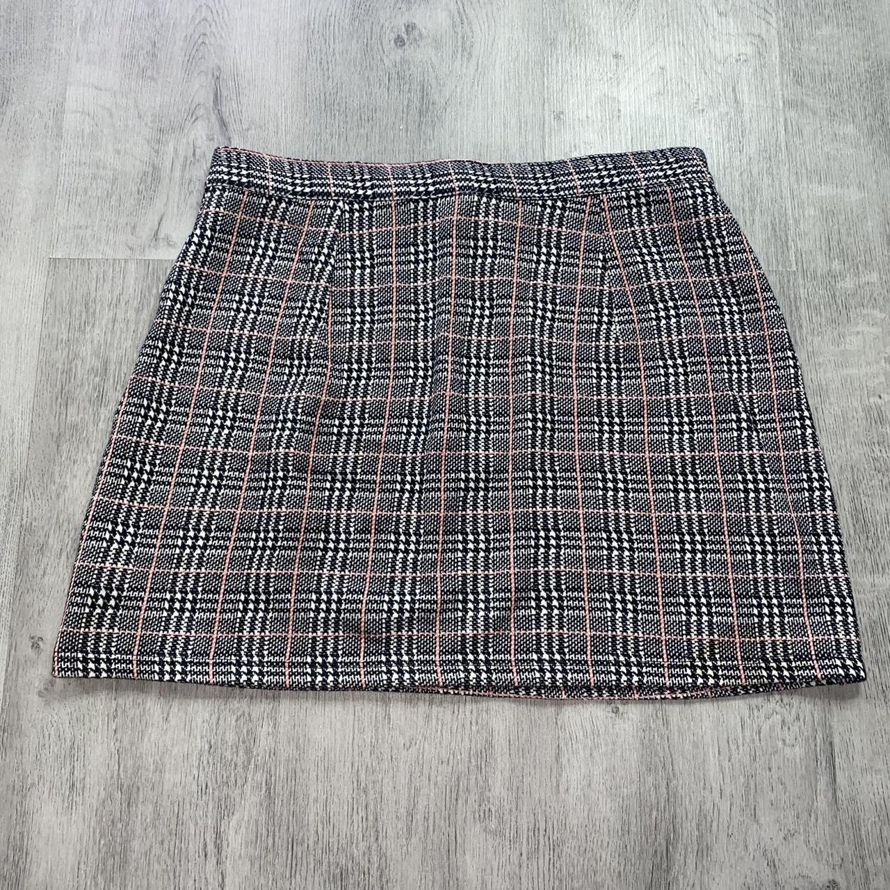 Topshop checkered mini skirt perfect the