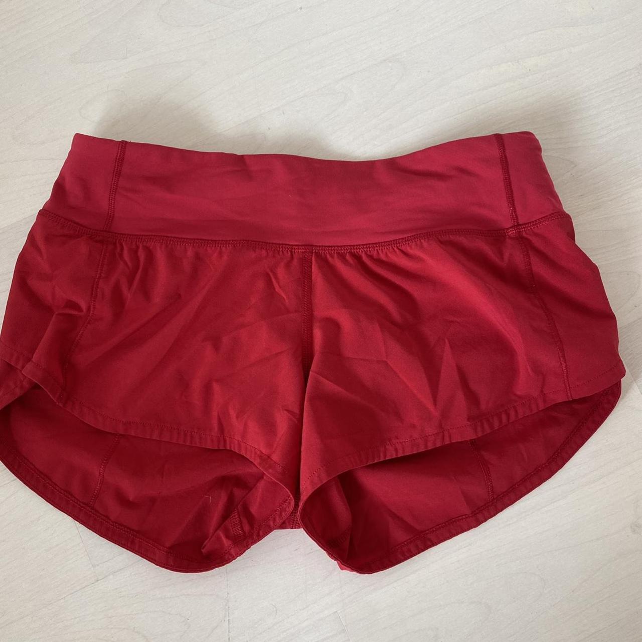 Lululemon Women's Red Shorts | Depop