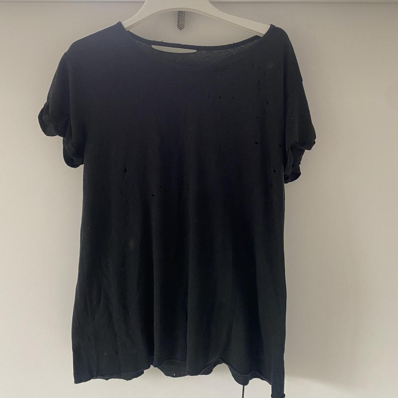 R13 distressed black t shirt. Intentionally