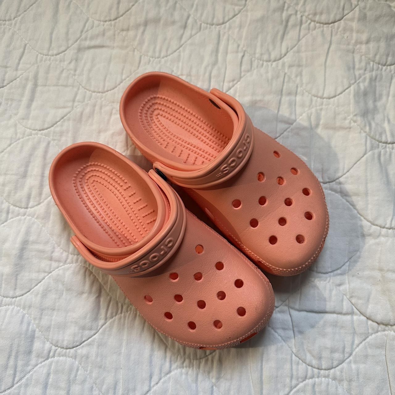 Coral on sale colored crocs