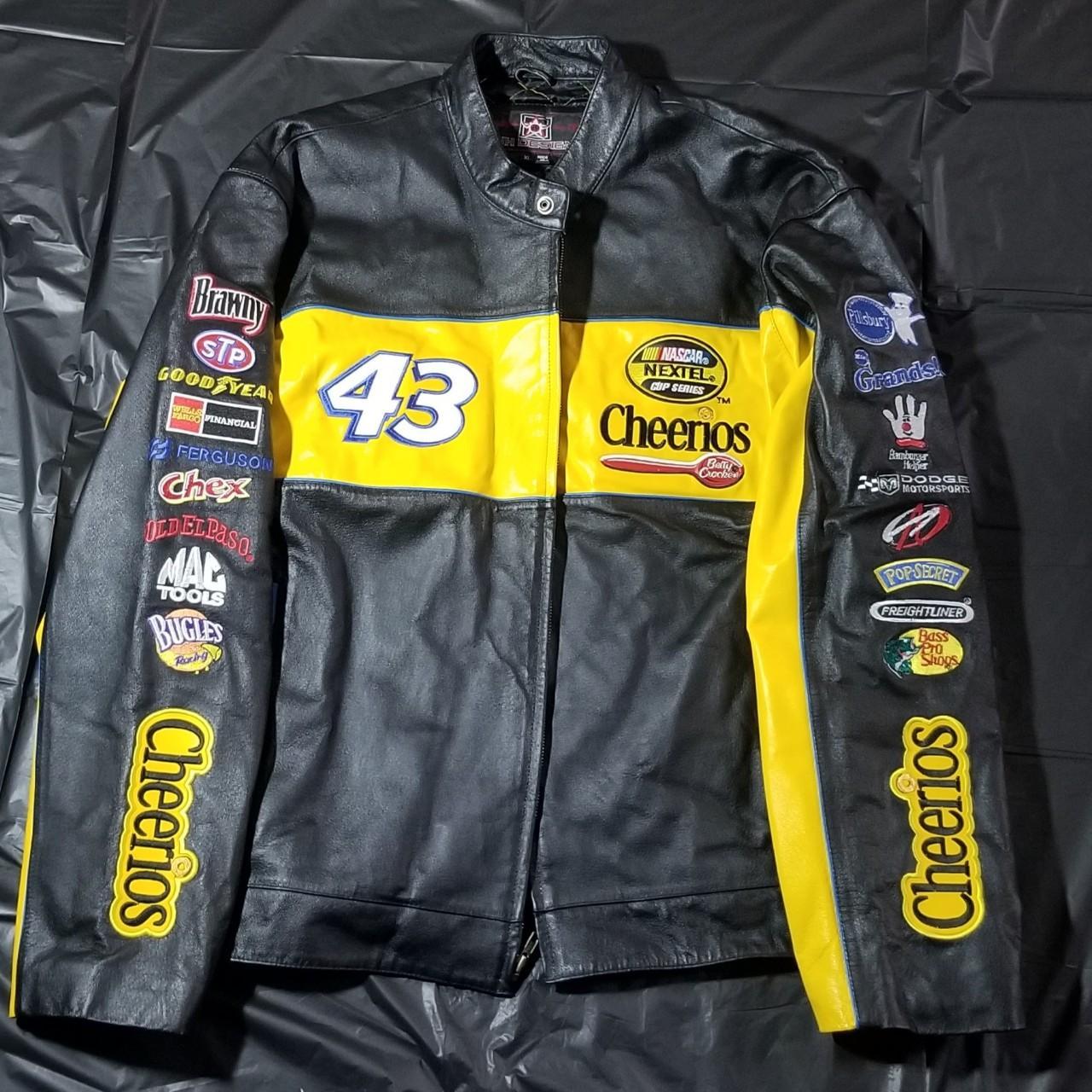 Vintage Nascar cheerios racing leather | Depop