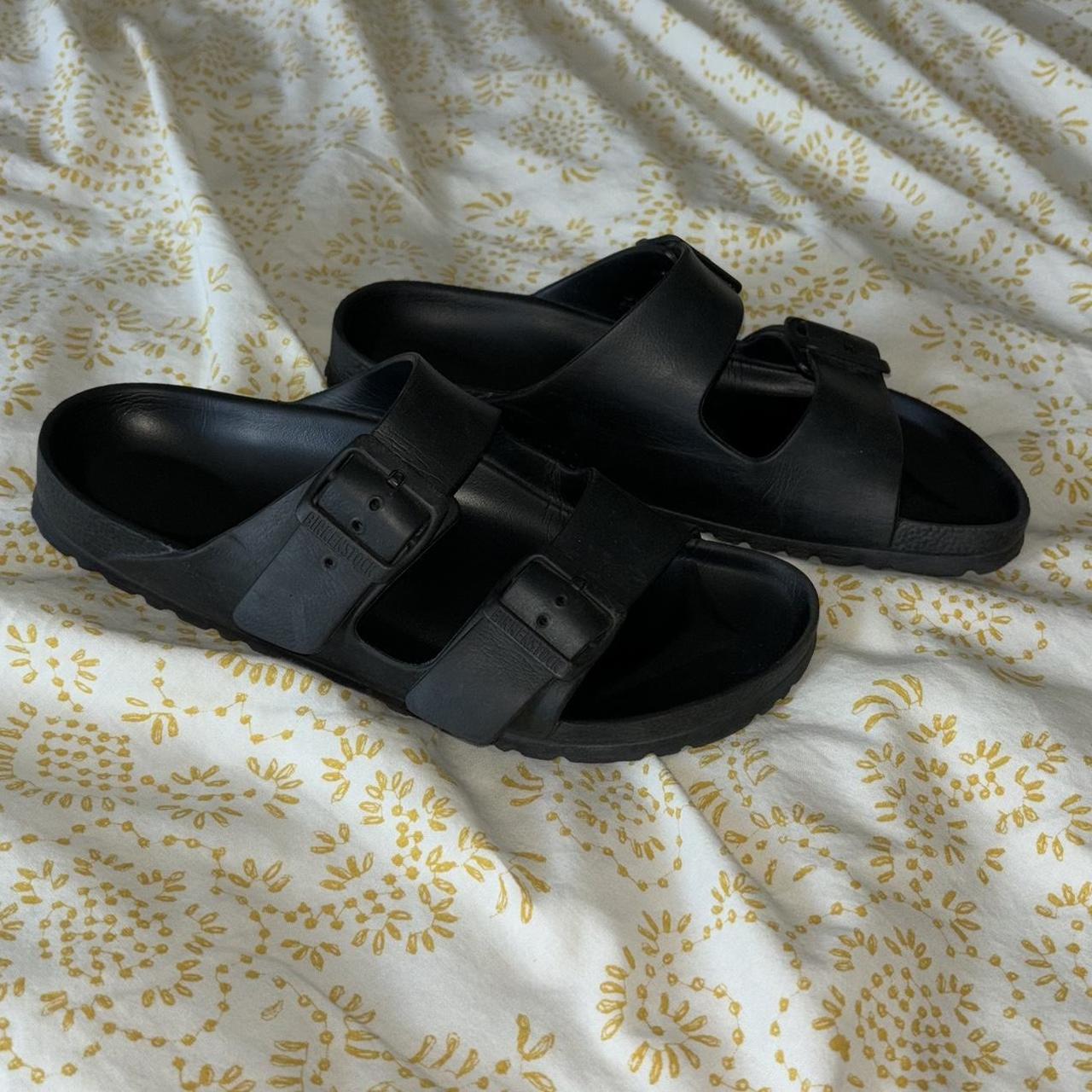 mens black rubber birkenstocks