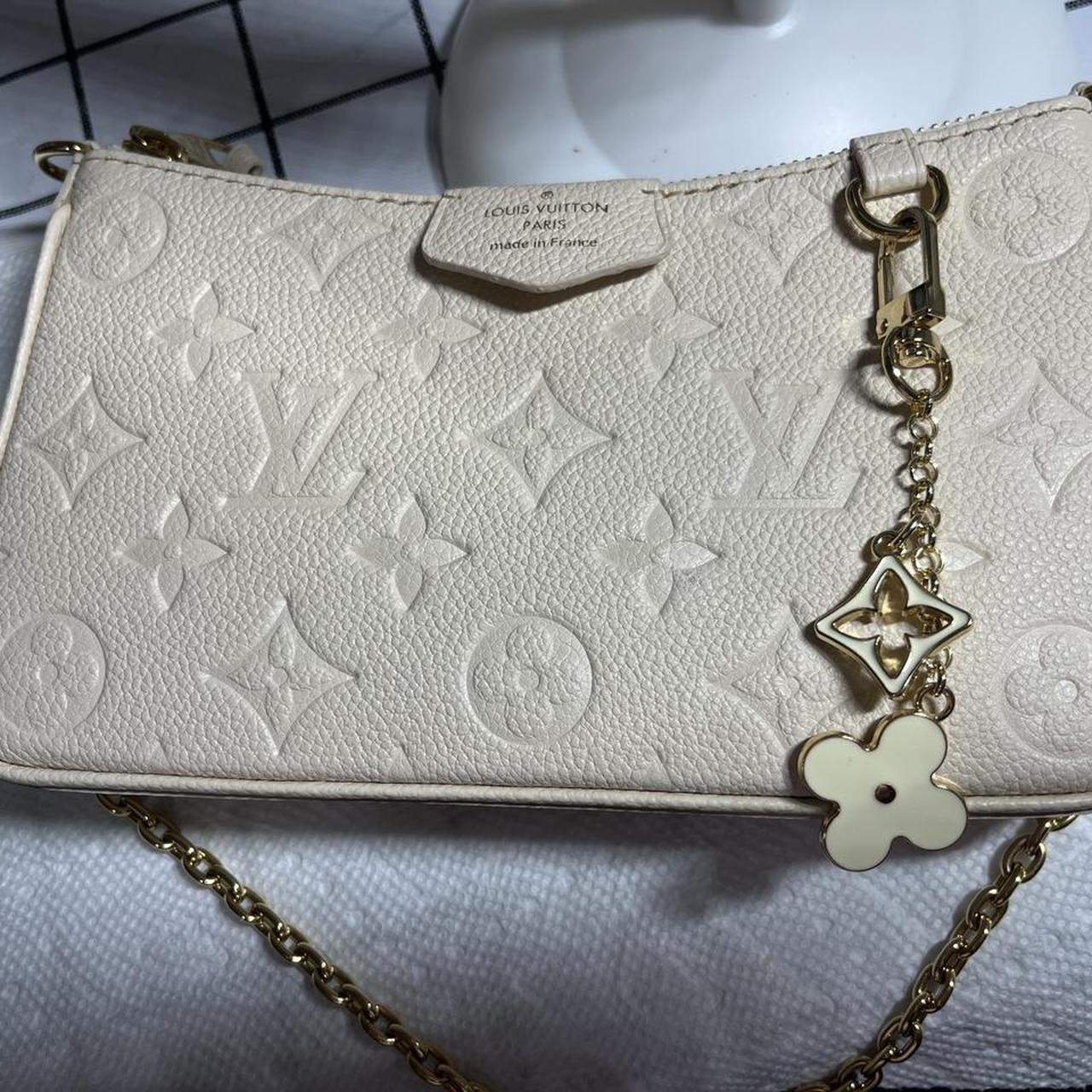Louis Vuitton Easy Pouch on Strap in Cream