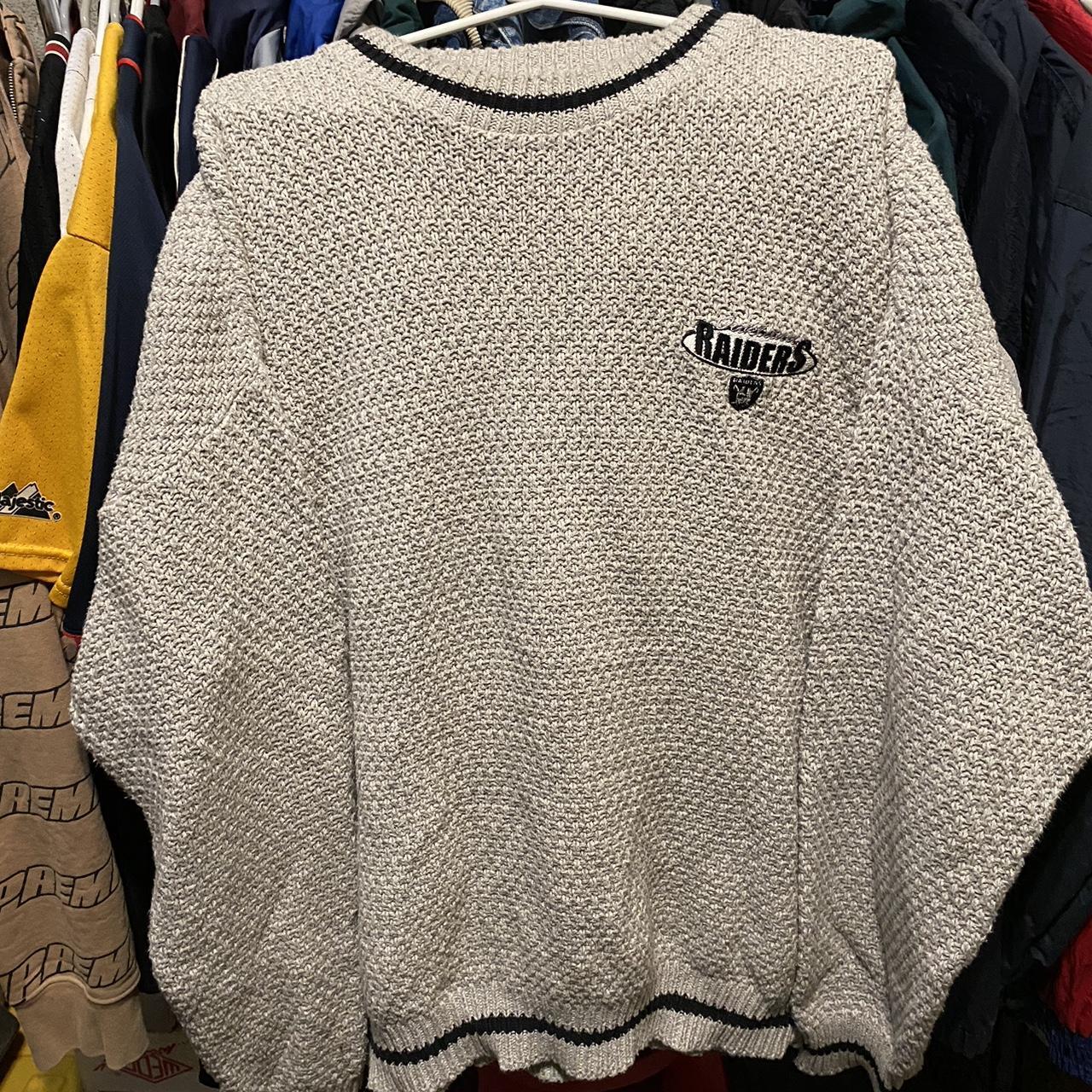 Vtg discount Raiders Knit Sweater