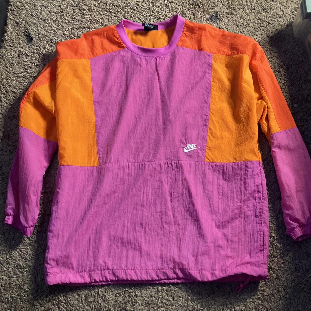 Nike sportswear nylon color block crewneck In Depop