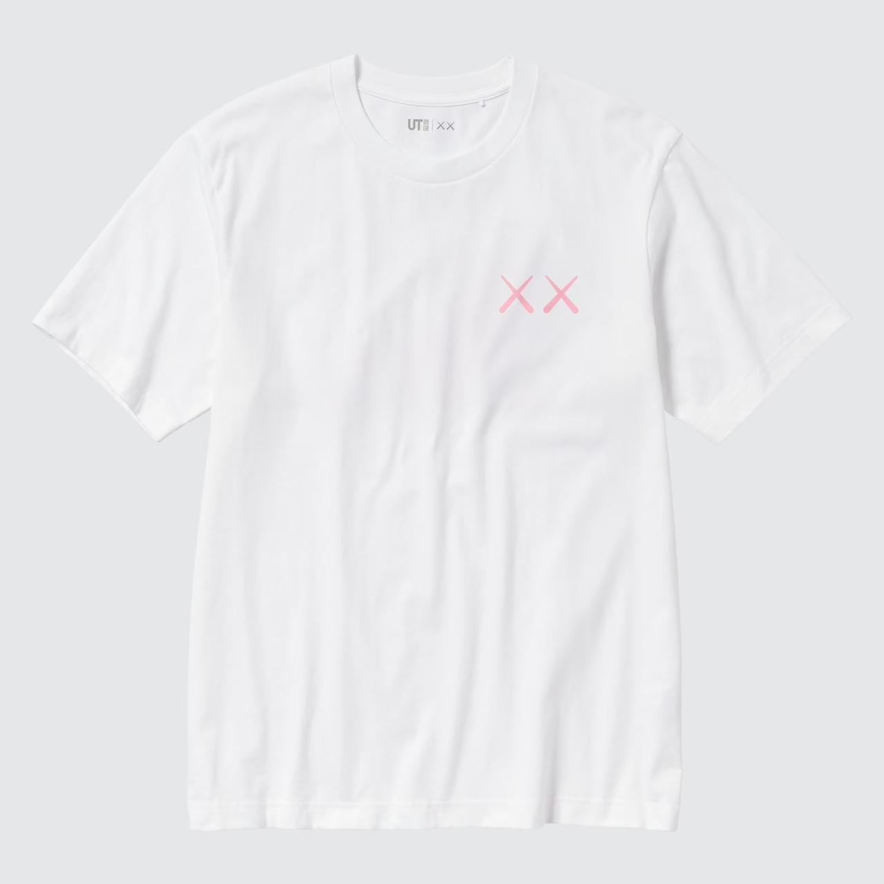 KAWS x UNIQLO “PINK BFF” COMPANION TEE •CONDITION:... - Depop