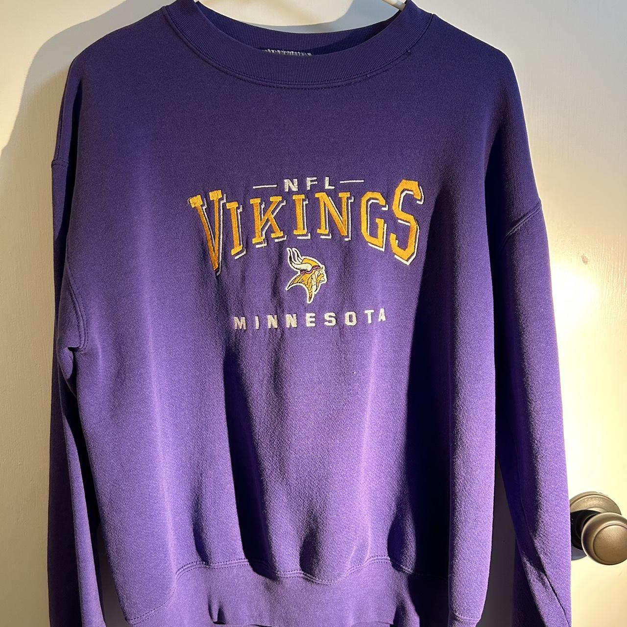 Vintage Minnesota Vikings Crew Neck Lee sport Size - Depop