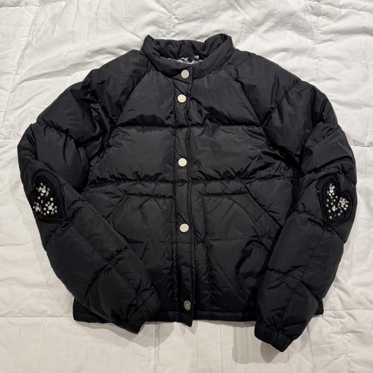 B Couture Black Down Coat With Hood B Couture Womens