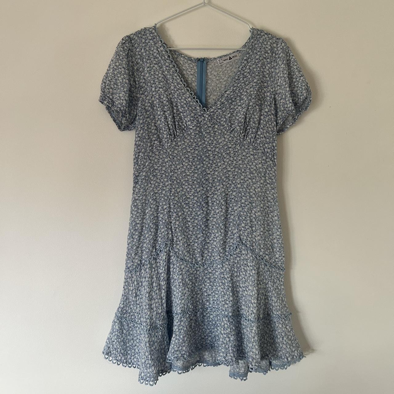 Blue Floral Minx & Moss dress, perfect for summer - Depop
