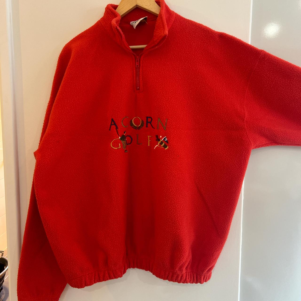Vintage Red Acorn Golf Fleece. L Good condition. Depop