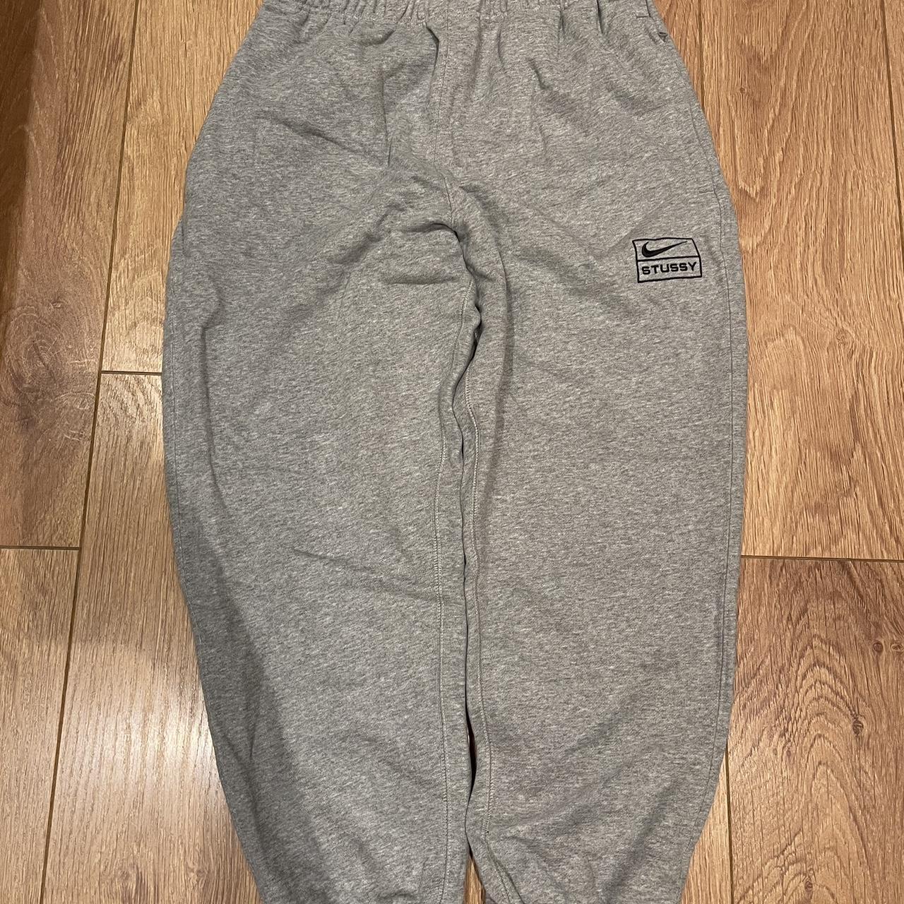 GREY NIKE X STUSSY JOGGERS Size Small (fit... Depop