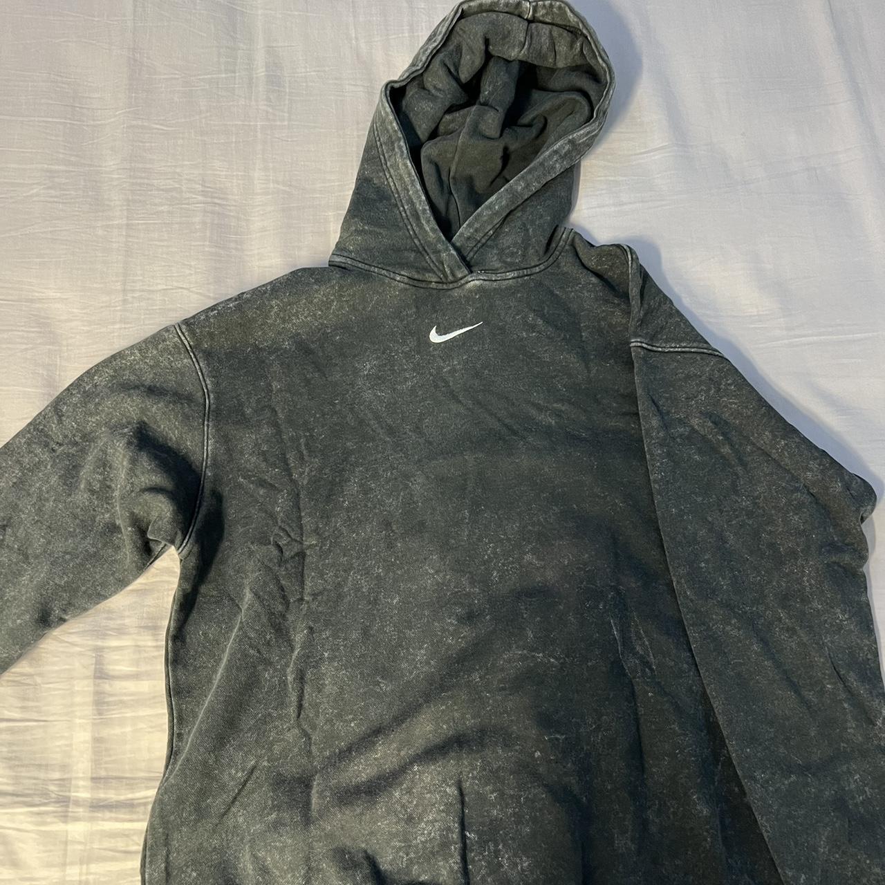 nike bleached/tie dye center swoosh oversized... - Depop