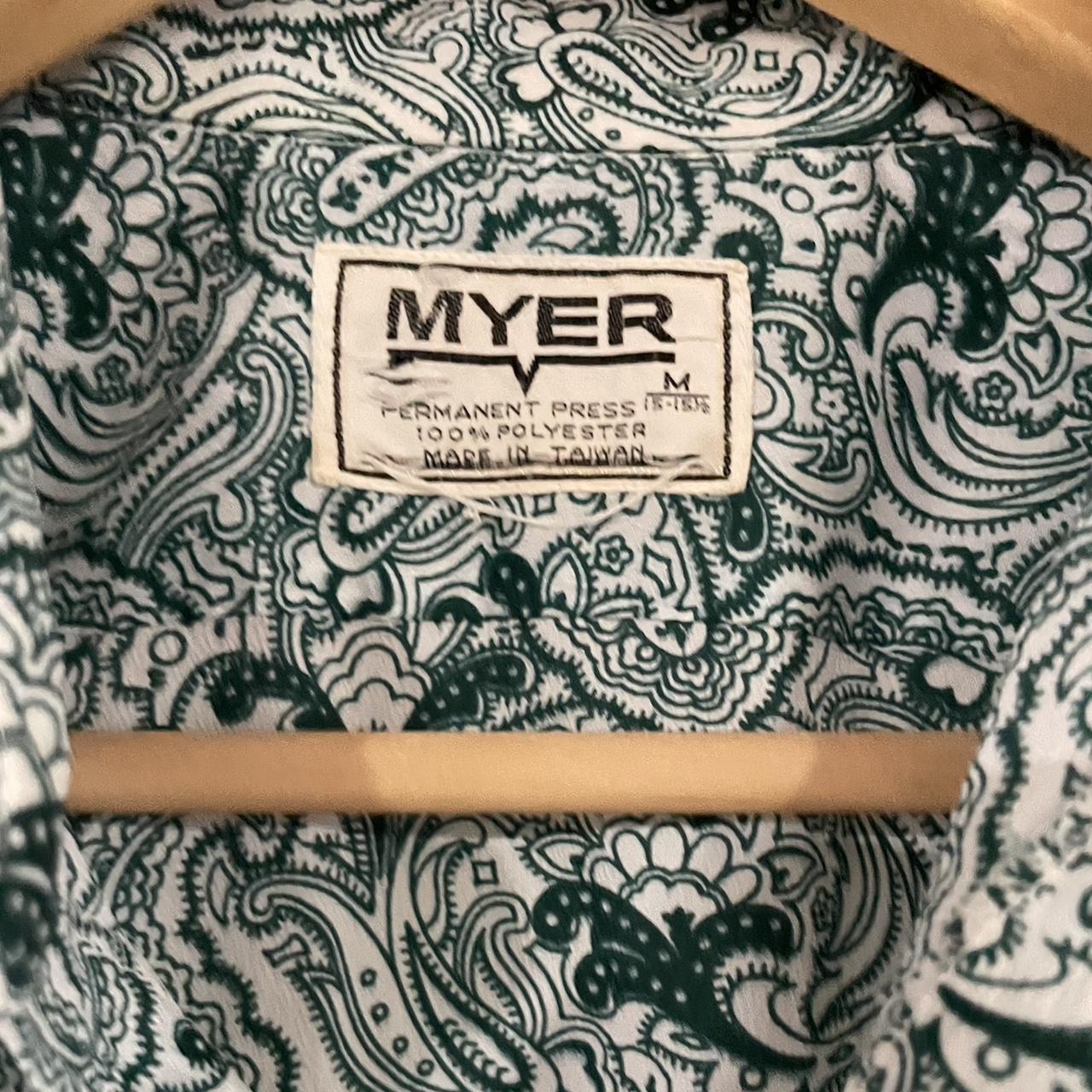 vintage green myer button up missing top and bottom... Depop