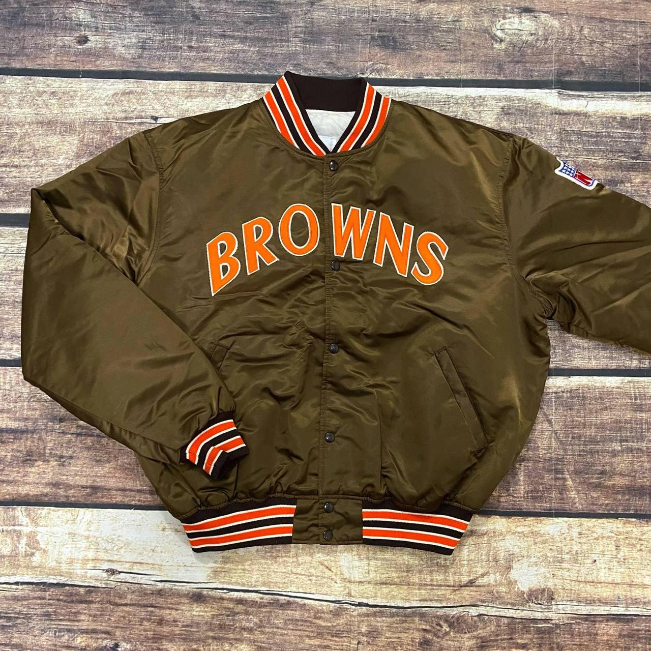 90's Cleveland Browns Starter NFL Windbreaker Jacket Size Large