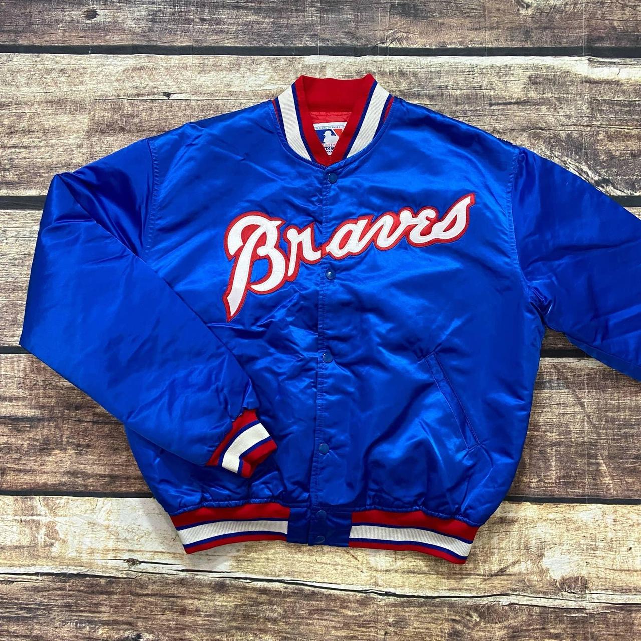 Vintage 90s Atlanta Braves Button Up Jersey