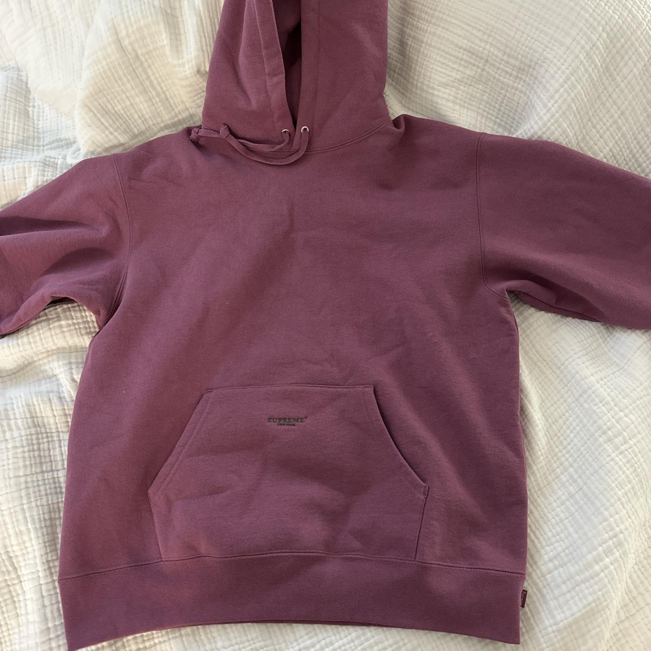 Supreme Men's Purple and Green Hoodie | Depop